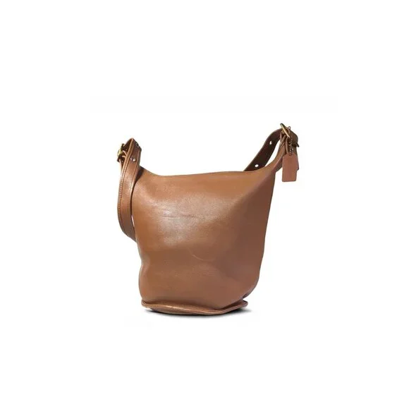 Coach Vintage XL Duffle Sac Bucket Hobo 9085 Shoulder Bag British Tan USA